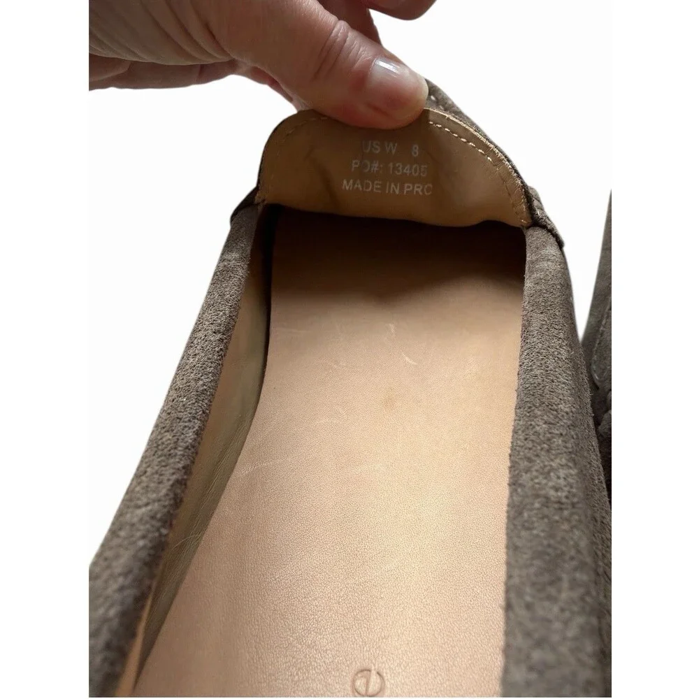 Quince 100% Suede Driver Loafer Medium Brown Shoes 8 NWT - Picture 9 of 9